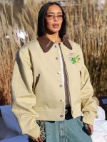 Paris Fashion Week Dina Ayada Leather Jacket