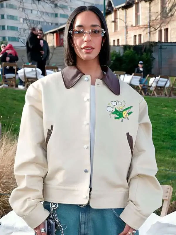 Paris Fashion Week Dina Ayada Leather Jacket Paris Fashion Week Dina Ayada Leather Jacket New
