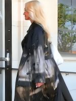 Real Housewives of Beverly Hills S14 Erika Girardi Print Trench Coat