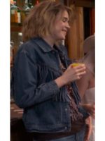 Saturday Night Live S51 Jane Wickline Fringe Denim Jacket
