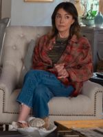 Shrinking S03 Christa Miller Red Plaid Shirt