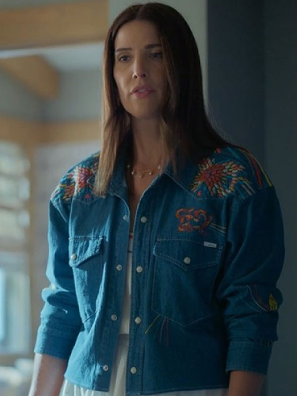 Shrinking-S03-Cobie-Smulders-Denim-Shirt.jpg Shrinking S03 Cobie Smulders Denim Shirt - Image 1