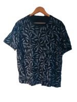 The Good Ship Murder S03 Black Leaf Print Tee - Image 2