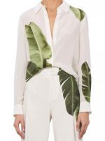 The Neighborhood S08 Tichina Arnold Leaf Print Shirt - Image 2