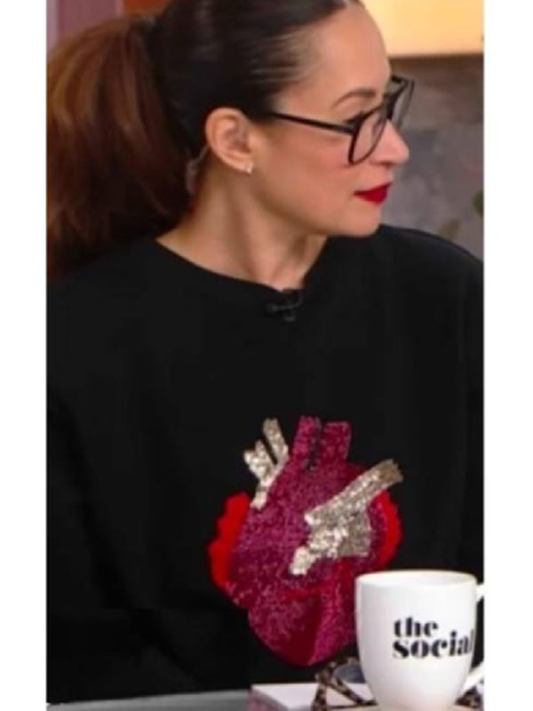 The-Social-Cynthia-Loyst-Heart-Printed-Black-Sweatshirt.jpg The Social Cynthia Loyst Heart Printed Black Sweatshirt - Image 1