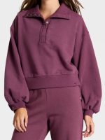 Wild Vacation Rentals S01 Sherry Cola Violet Terry Sweatshirt - Image 2