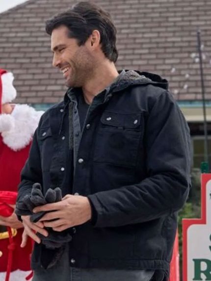 A Bills Love Story Matthew Daddario Black Cotton Jacket