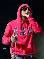 Coachella Central Cee Red Hoodie