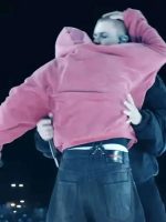 Coachella Justin Bieber Pink Hoodie