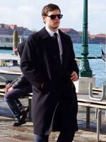 Evan Peters The Beauty Black Wool Coat