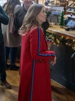 Holland Roden A Bills Love Story Red Stripe Coat New