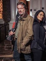 Knightfall 2026 Ian Ogilvy Brown Cotton Jacket