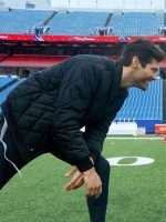 Matthew Daddario A Bills Love Story Black Quilted Jacket