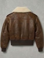 Erin Doherty PFW 2026 Shearling Brown Jacket New