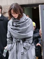 Rebecca Hall The Beauty 2026 Grey Coat