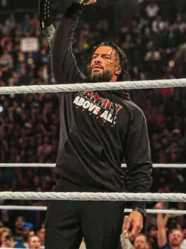 Roman Reigns Family Above All Black Hoodie Roman Reigns Family Above All Black Hoodie New