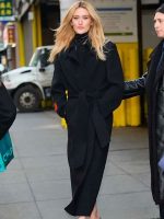 Sarah Pidgeon Love Story Premiere Night Black Coat