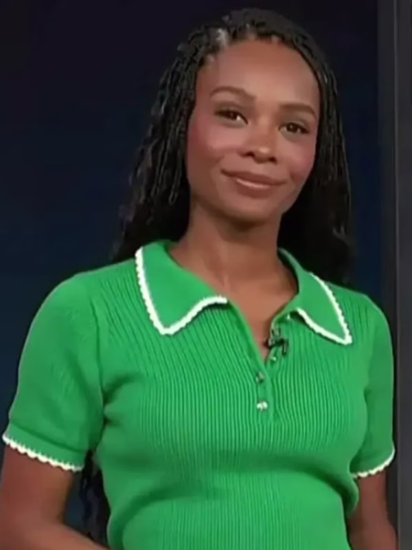 Access-Hollywood-2025-Zuri-Hall-Green-Polo-Shirt.avif Access Hollywood 2025 Zuri Hall Green Polo Shirt - Image 1
