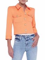 America’s Newsroom Dana Perino Orange Twill Jacket - Image 2