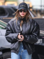 Alison Victoria Sin City Rehab Bomber Leather Jacket - Image 6