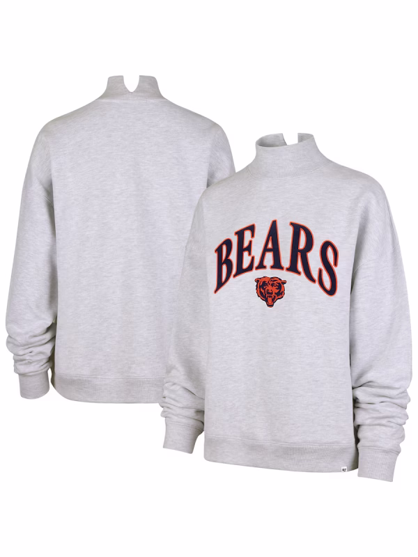 Chicago-Bears-Mock-Neck-Sweatshirt.avif Chicago Bears Mock Neck Sweatshirt - Image 1