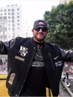 Nike Dodgers World Series Letterman Jacket - Image 6
