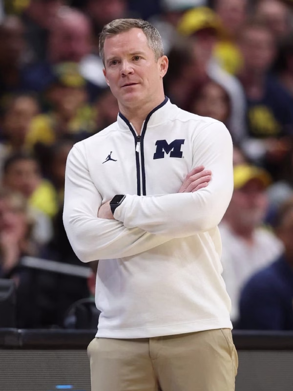 Dusty-May-Michigan-Wolverines-Half-Zip-Sweatshirt-White.avif Dusty May Michigan Wolverines Half-Zip Sweatshirt - Image 1