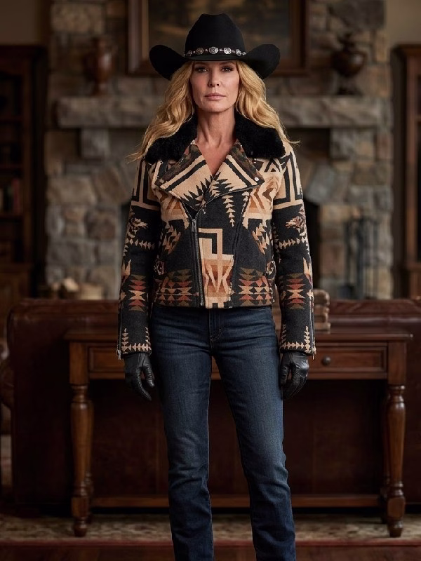 Dutton-Ranch-Beth-Dutton-Aztec-Print-Jacket.avif Dutton Ranch Beth Dutton Aztec Print Jacket - Image 1