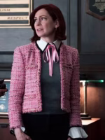 Elsbeth S2 Carrie Preston Pink Tweed Jacket