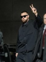 Travis Kelce Black Suit | Foxborough Kelce's All-Black Suit - Image 2