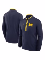 Dusty May Michigan Wolverines Half-Zip Sweatshirt - Image 6