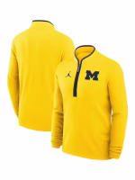 Dusty May Michigan Wolverines Half-Zip Sweatshirt - Image 7