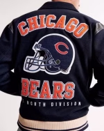 NFL Abercrombie Chicago Bears Varsity Bomber Jacket - Image 2