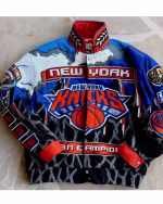 New York Knicks NBA Champions Leather Jacket - Image 2