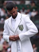 Novak Djokovic Wimbledon White Blazer - Image 3