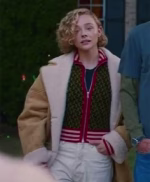 Chloe Grace Moretz Oh What Fun Shearling Leather Jacket - Image 2