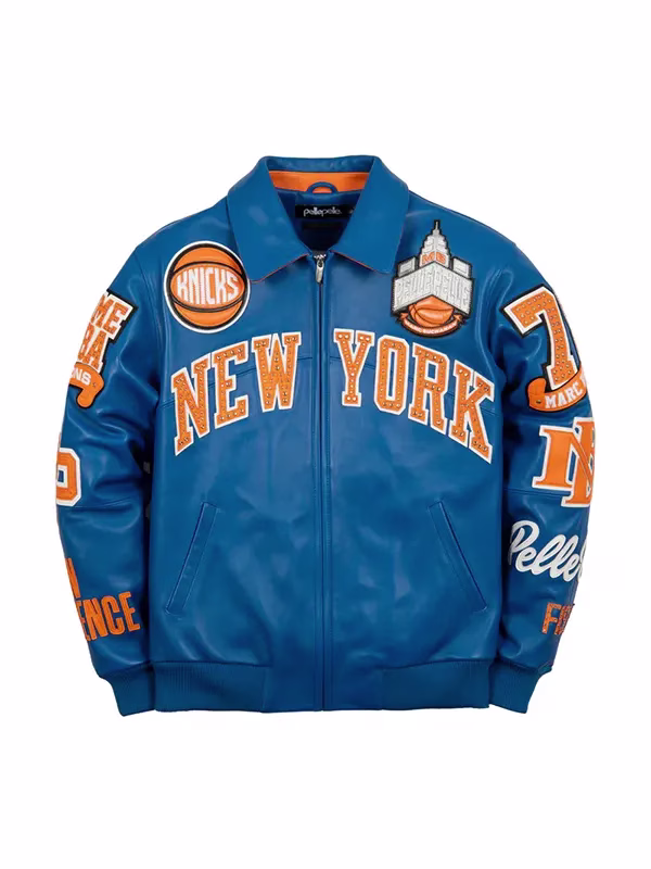 Pelle-Pelle-For-The-City-Knicks-jacket.avif Pelle Pelle For The City Knicks Jacket - Image 1