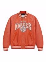 Pelle Pelle For The City Of Knicks Leather Varsity Jacket