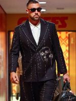 Travis Kelce 2025 Chiefs Star Custom Suit - Vanson Jackets - Image 4