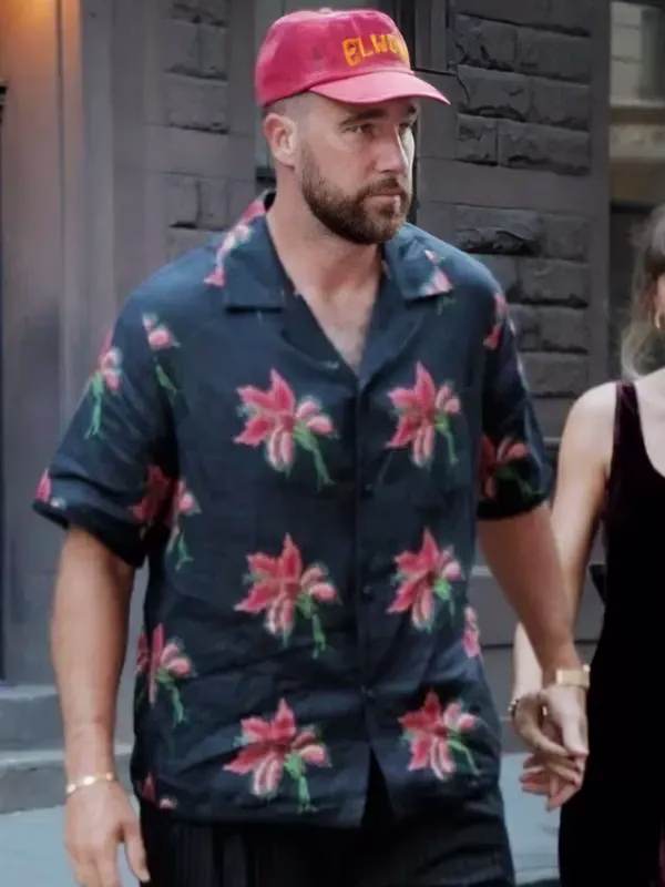 Travis-Kelce-NY-Black-Linen-Bowling-Shirt.avif Travis Kelce NY Black Linen Bowling Shirt - Image 1