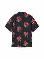 Travis Kelce NY Black Linen Bowling Shirt - Image 4