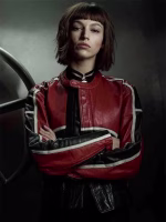 Alison Victoria Sin City Rehab Bomber Leather Jacket - Image 9