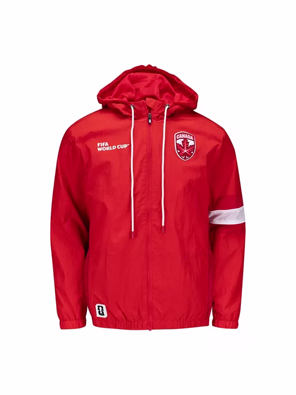 World-Cup-2026-Canada-Packable-Windbreaker-Jacket.avif FIFA World Cup 2026 Canada Windbreaker Jacket - Image 1